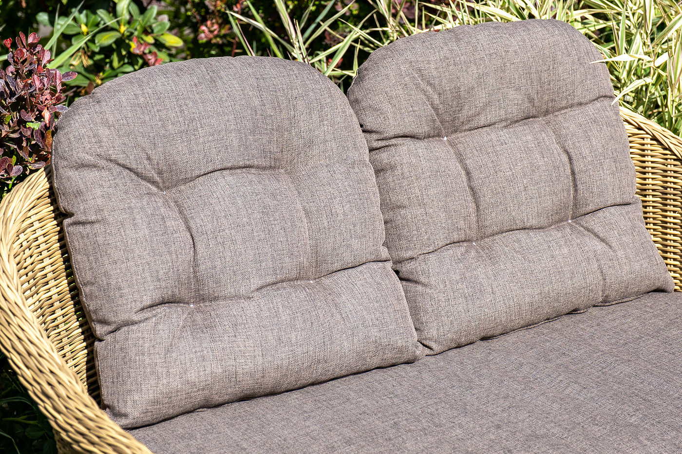 фото "равенна" диван двухместный плетенный из ротанга, цвет соломенный