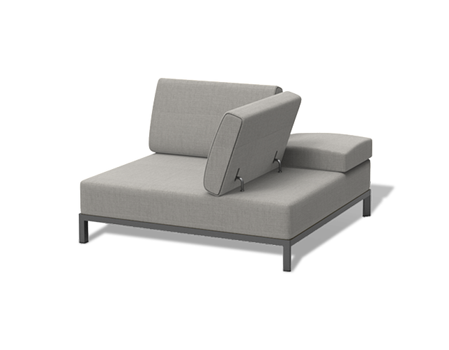 фото "амальфия" трансформирующаяся лаунж-зона из алюминия, цвет графит