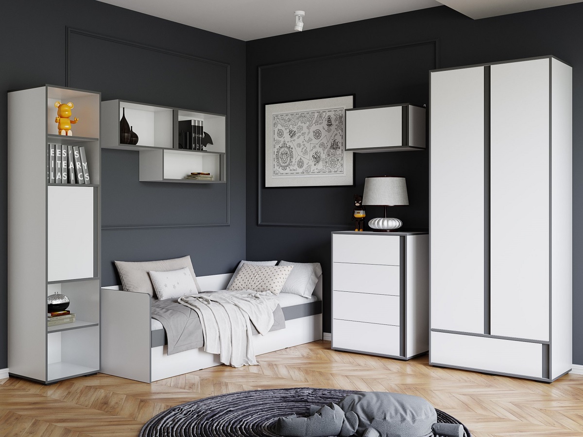 Полка навесная закрытая Асцелла 