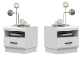 Тумба прикроватная Магнолия МИФ (2 шт.)