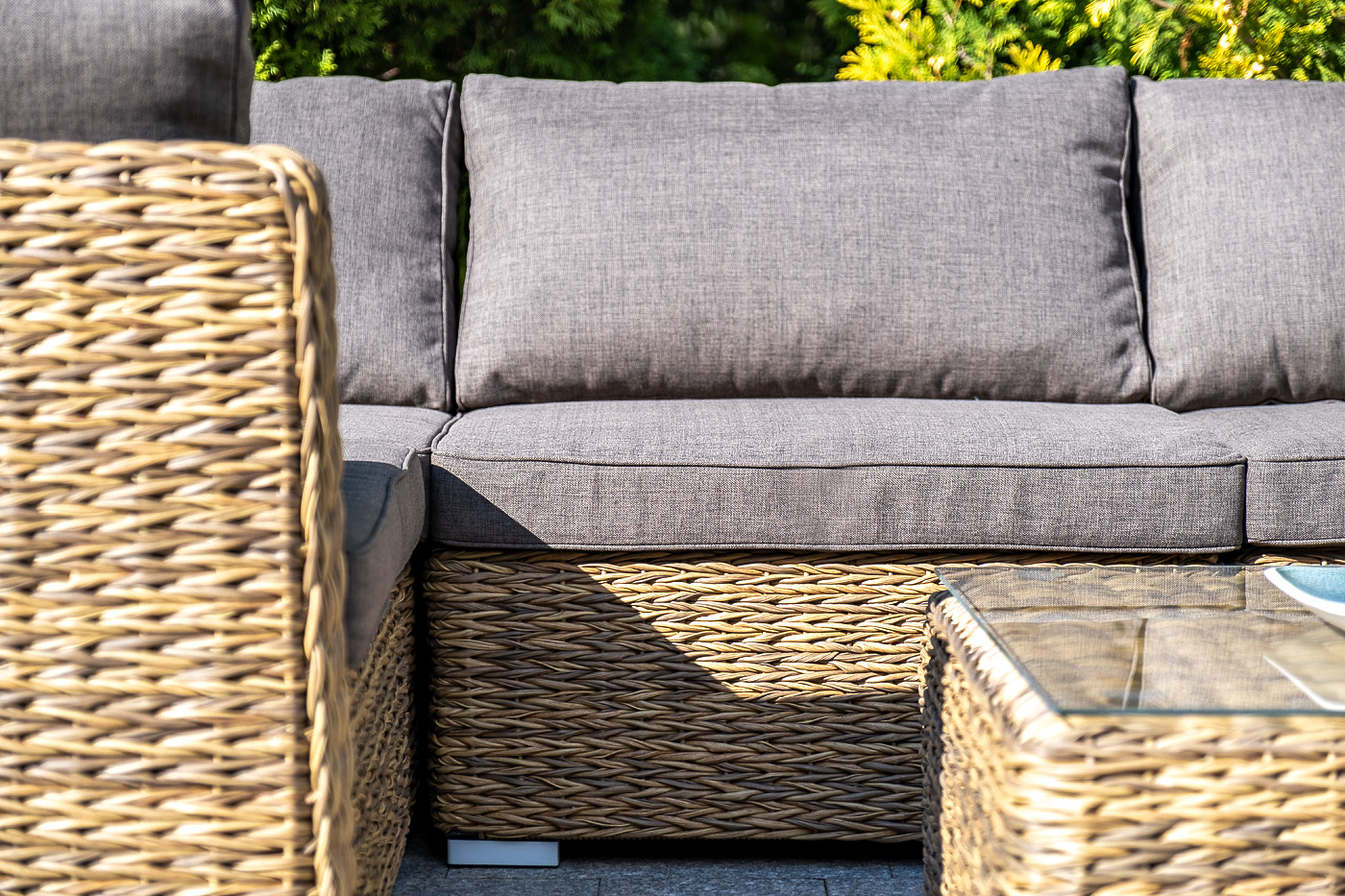 фото "лунго" модуль диванный угловой с подушками, цвет соломенный (гиацинт)