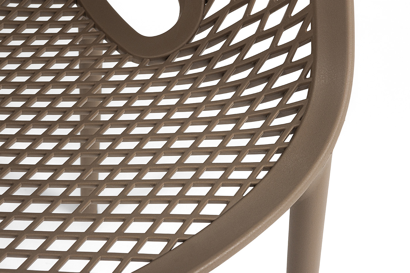 фото "беллини" стул пластиковый, цвет бежево-коричневый