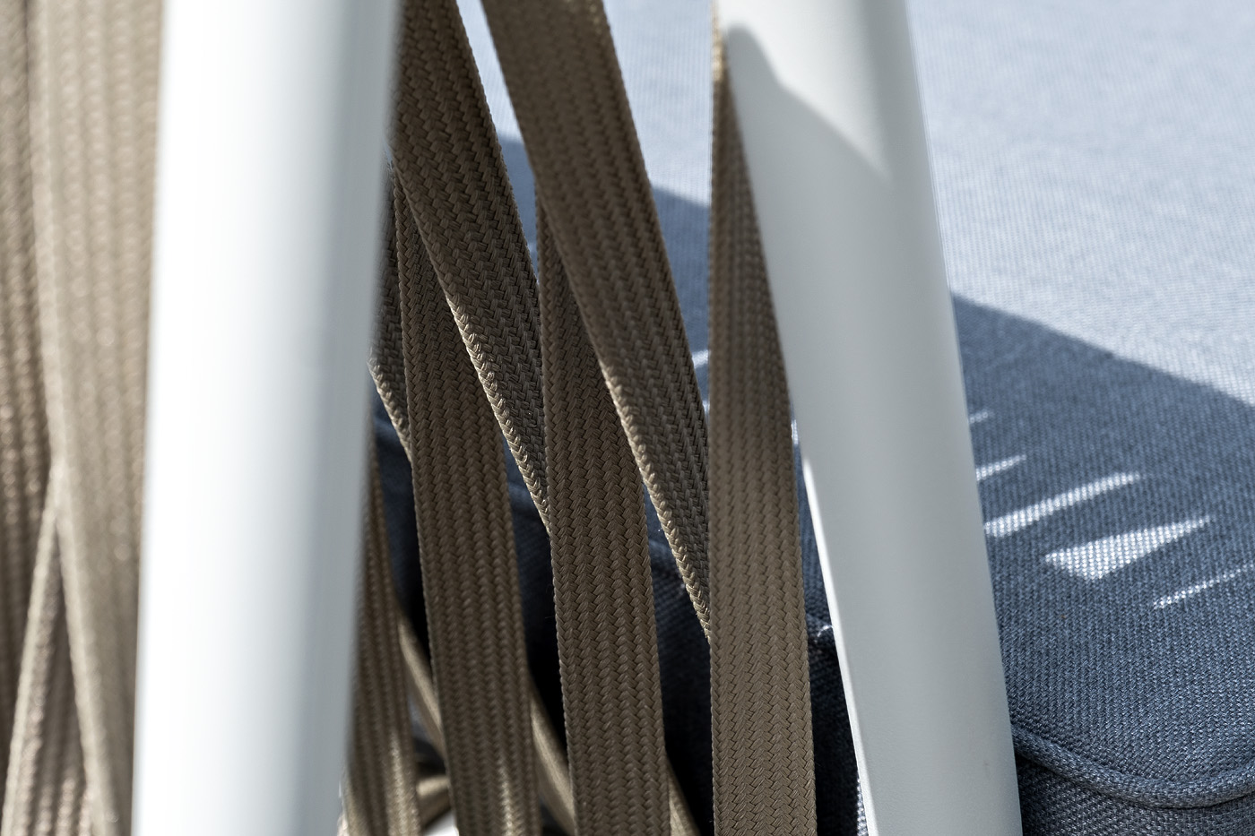 фото "касабланка" лаунж-зона плетеная из роупа 4-местная, цвет серый