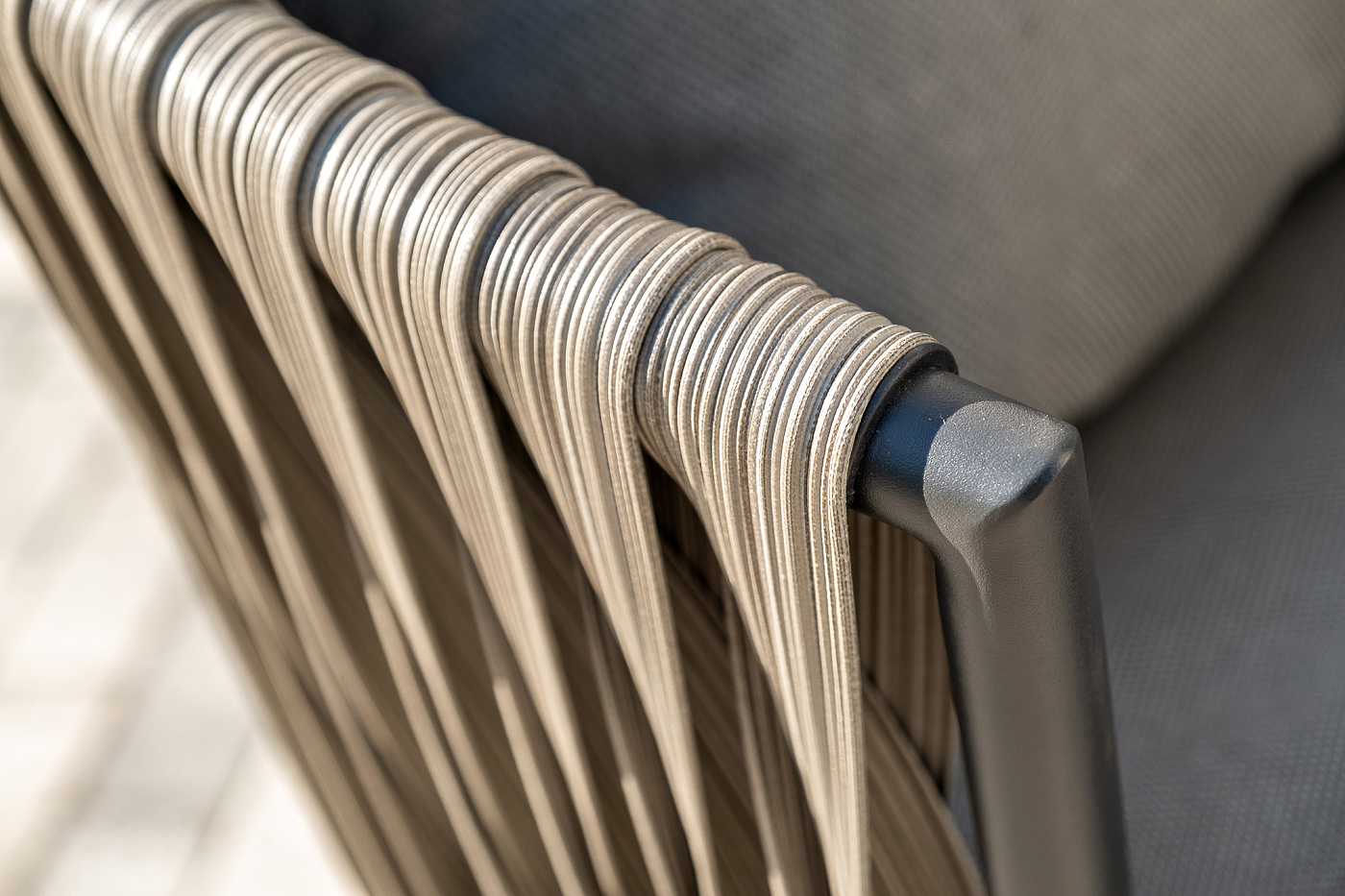 фото "флоренция" лаунж-зона из искусственного ротанга, цвет графит (к)