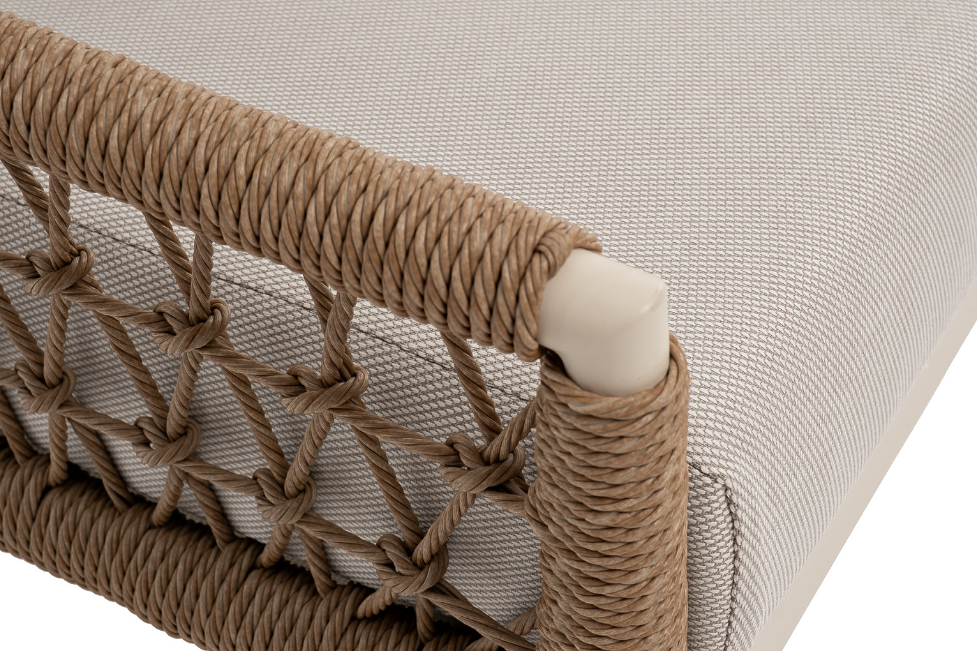 фото "венеция" лаунж-зона из искусственного ротанга, цвет соломенный (к)