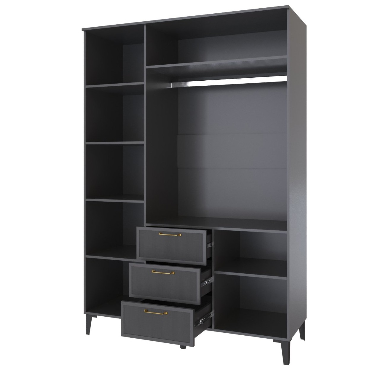 Шкаф 3-х ств. с ящиками ТШ-24 Толедо 