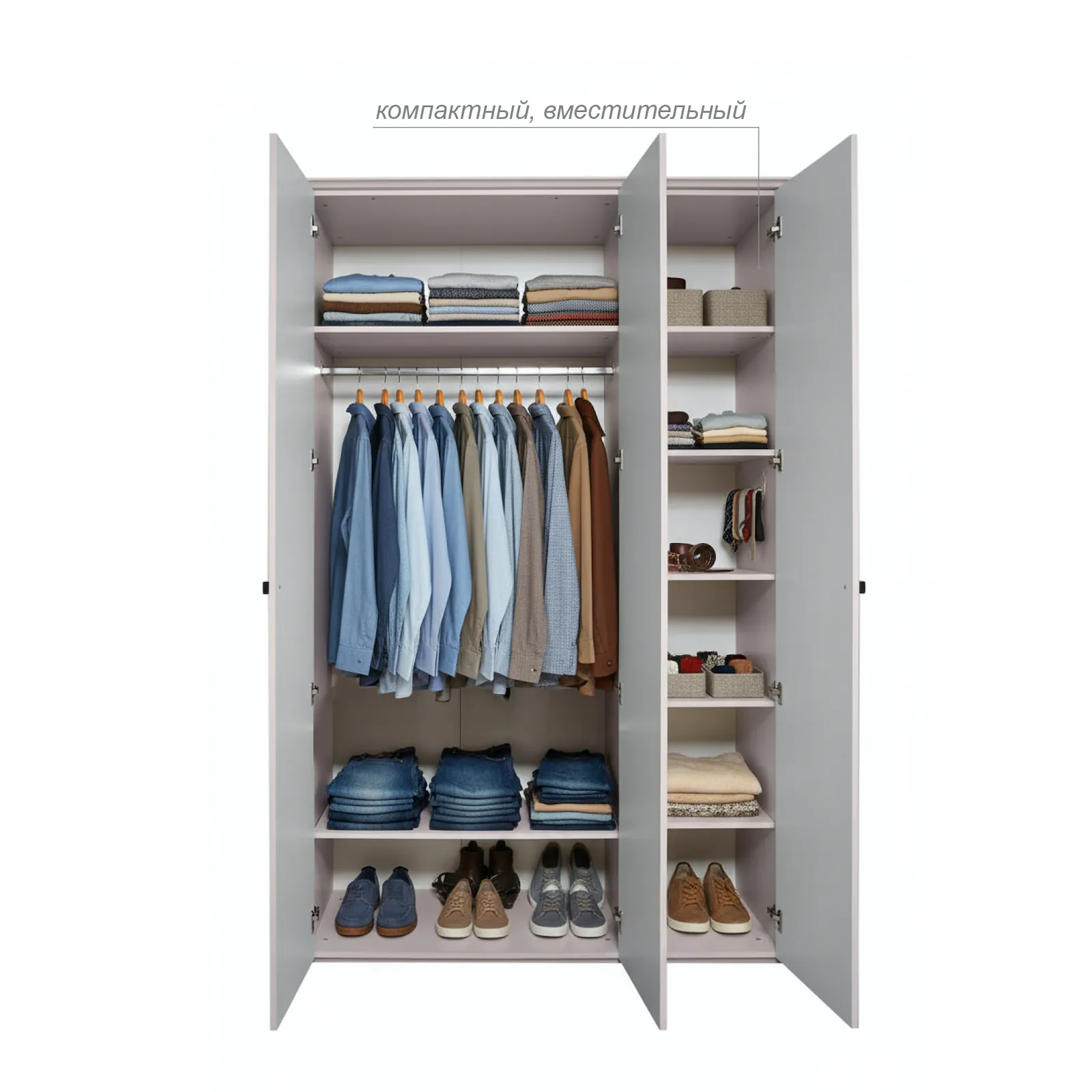 фото шкаф 3-х створчатый севилья