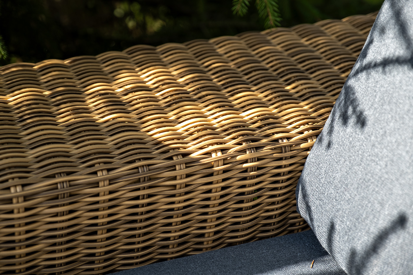 фото "капри" трансформирующаяся лаунж-зона из искусственного ротанга, цвет соломенный