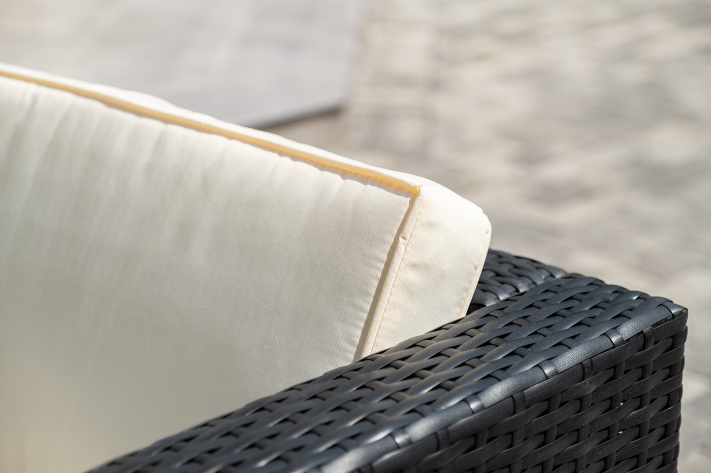 фото "даллас" лаунж-зона из искусственного ротанга на 5 персон, цвет черный