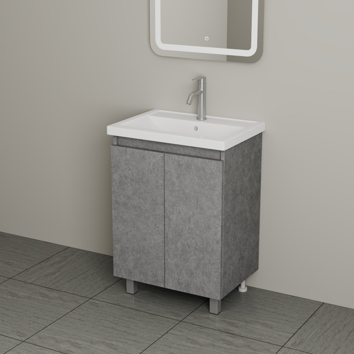 Тумба под умывальник с раковиной 1 дв. Моро 50