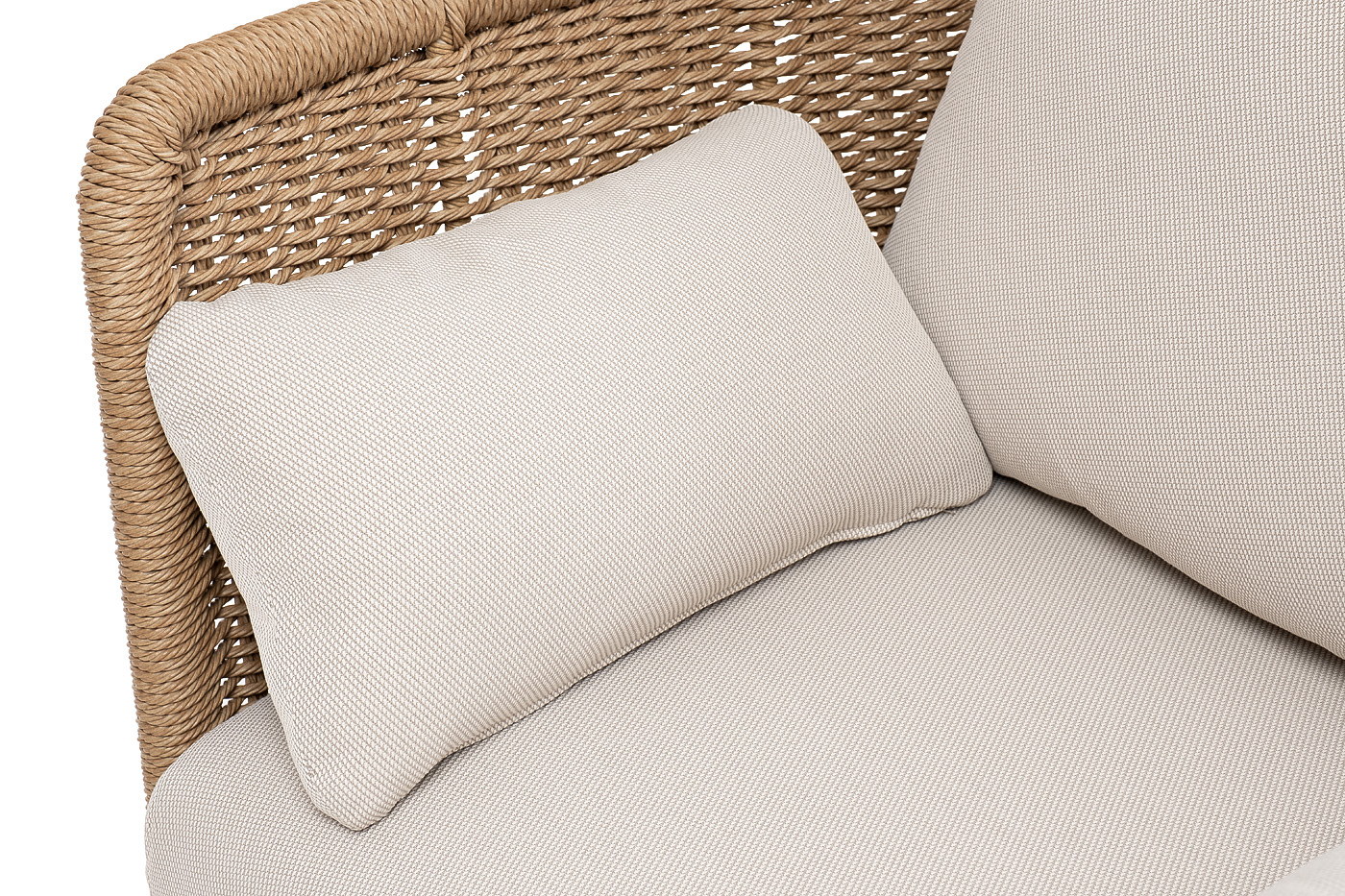 фото "аликанте" лаунж-зона из искусственного ротанга, цвет соломенный (к)