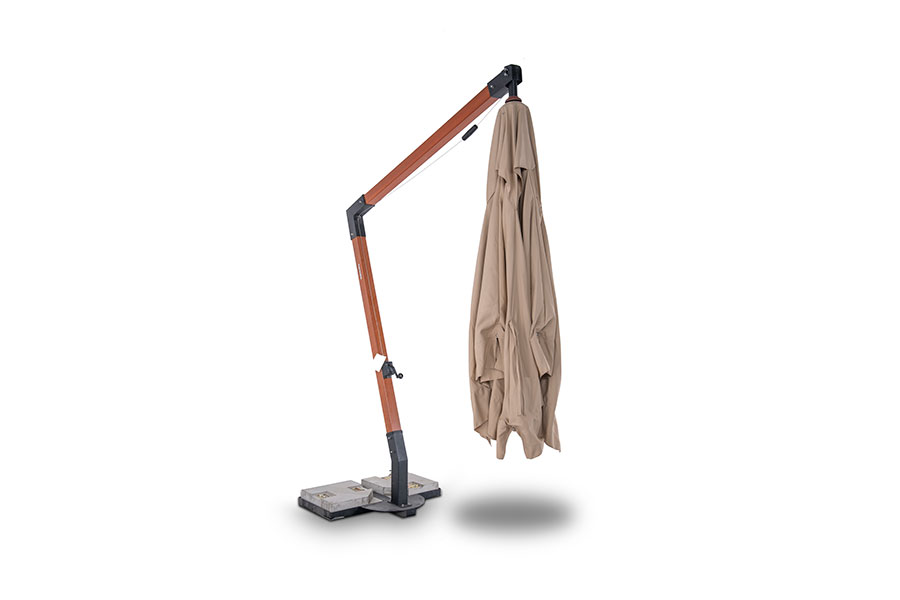 фото "ливорно" зонт садовый 3х3м на боковой опоре из алюминия