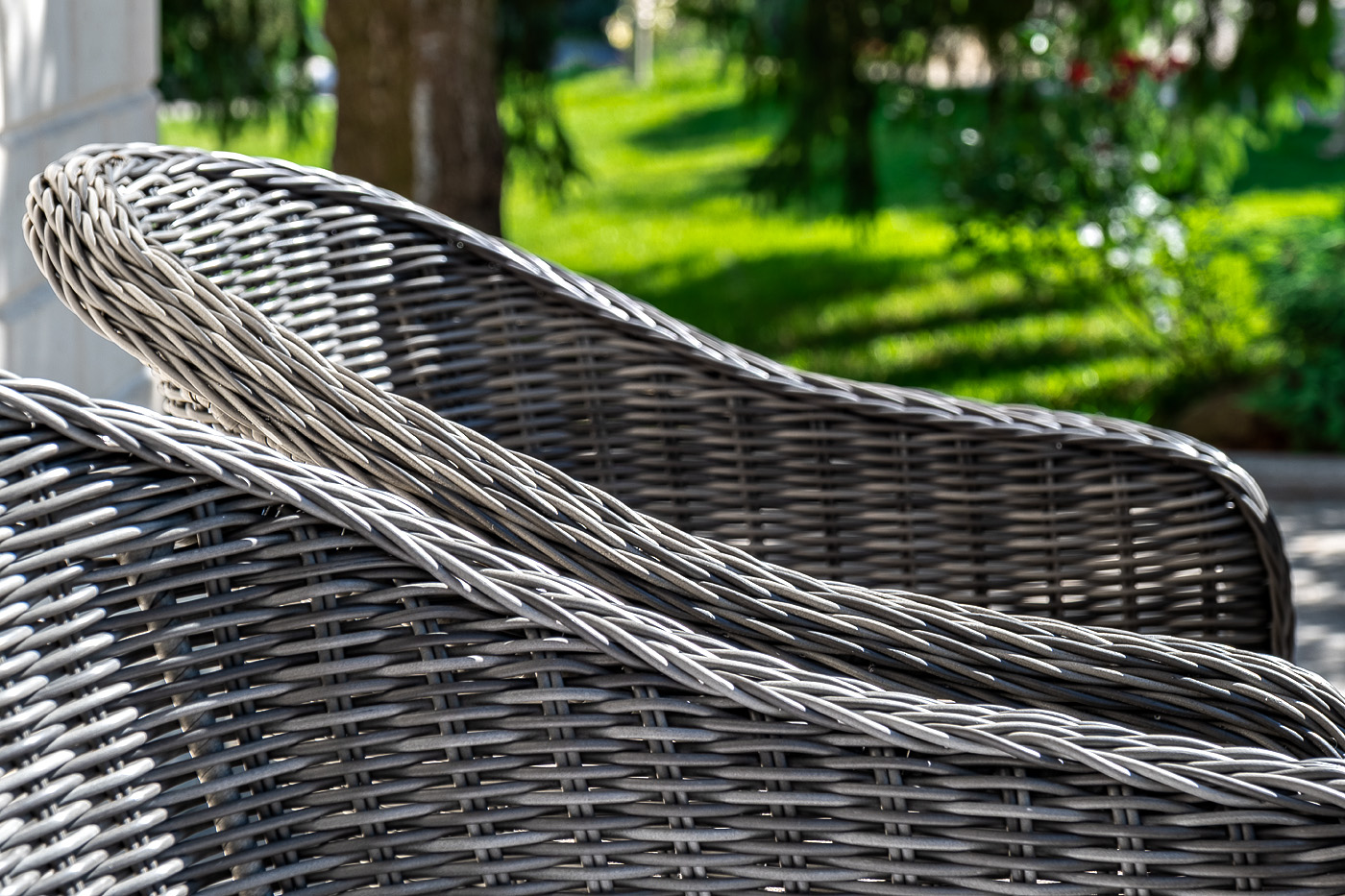 фото "равенна" плетеное кресло из искусственного ротанга, цвет графит