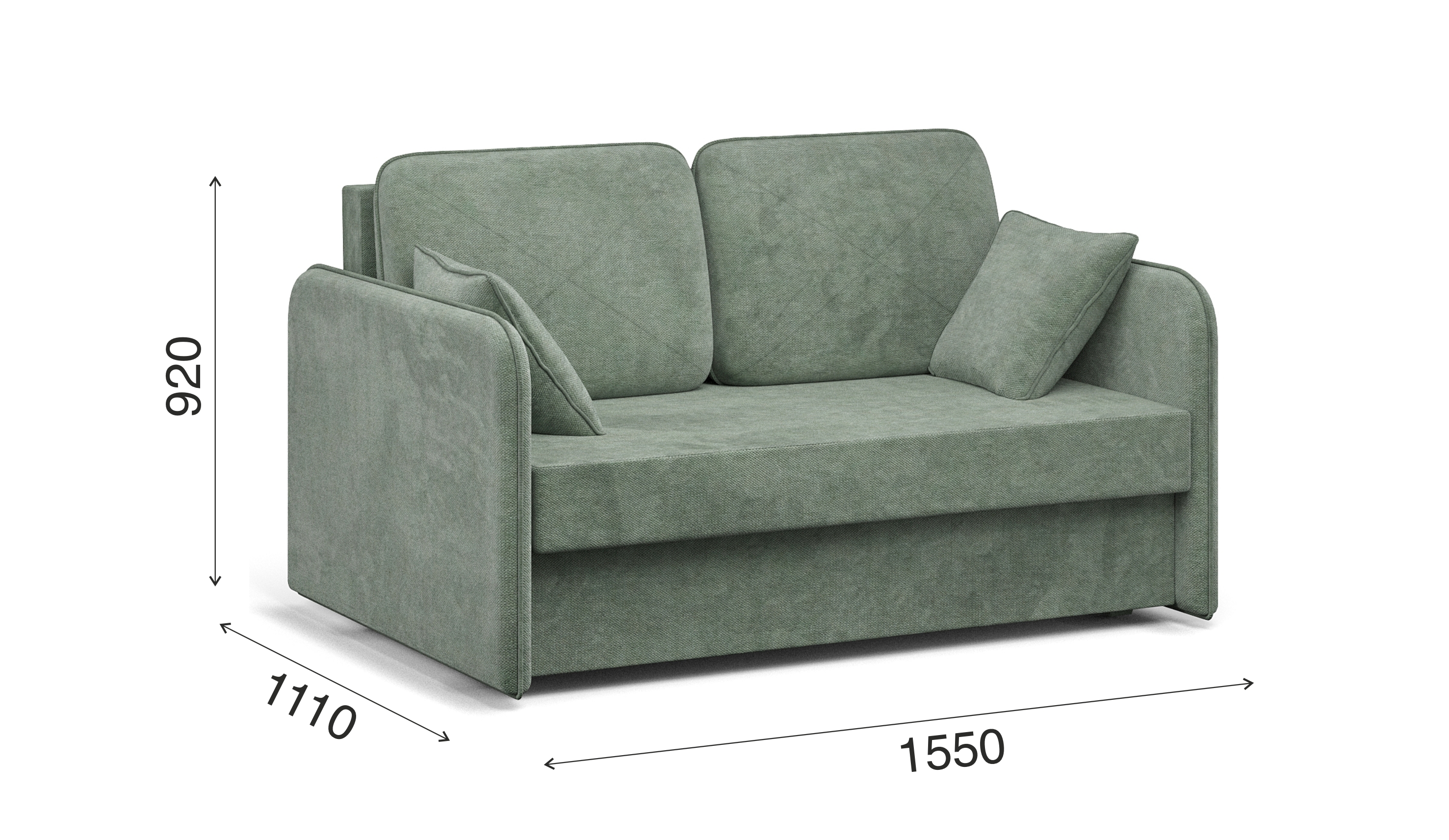 Диван прямой Клео мини 