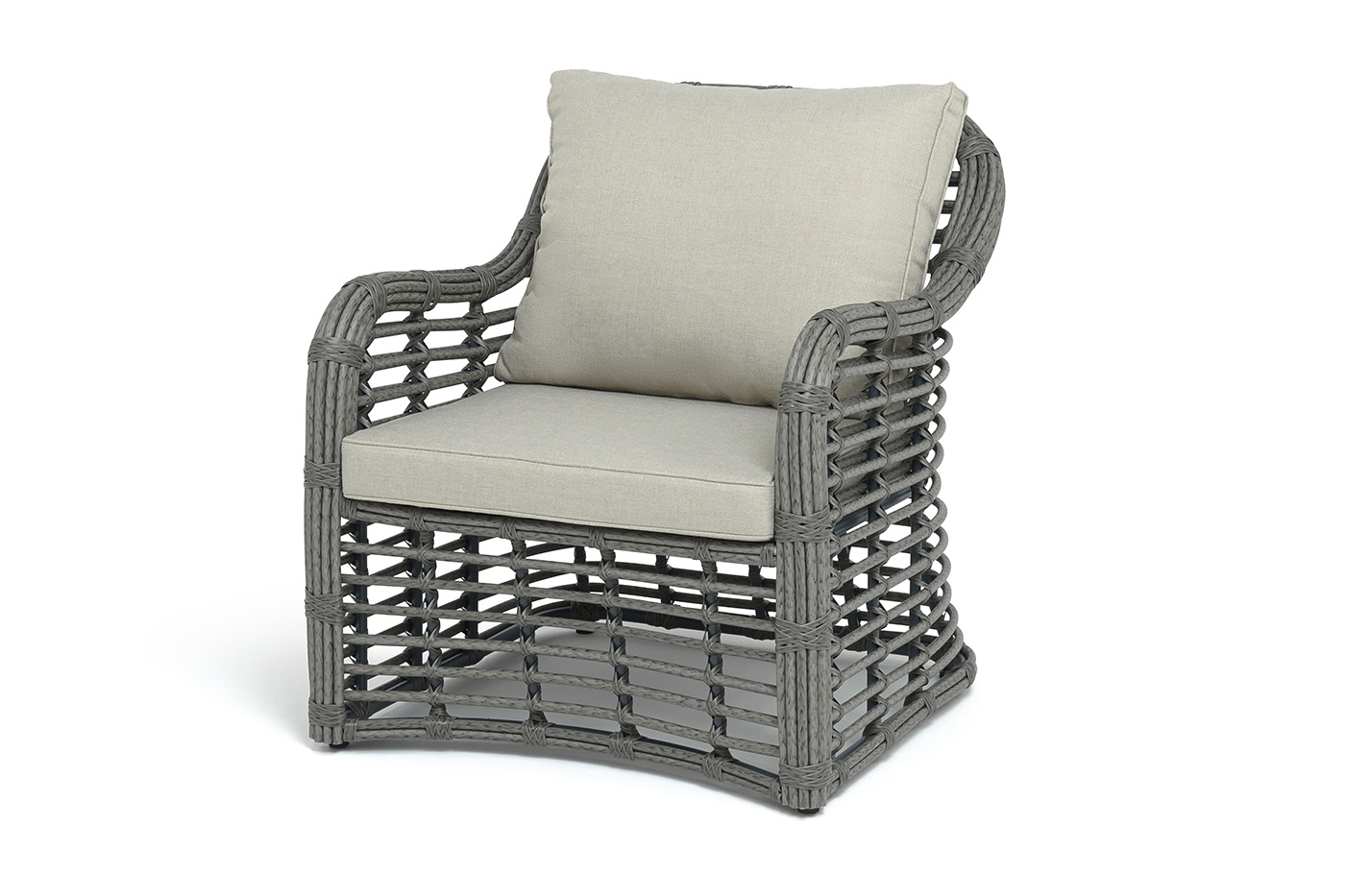 фото "ницца" лаунж-зона из искусственного ротанга, цвет бронзовый