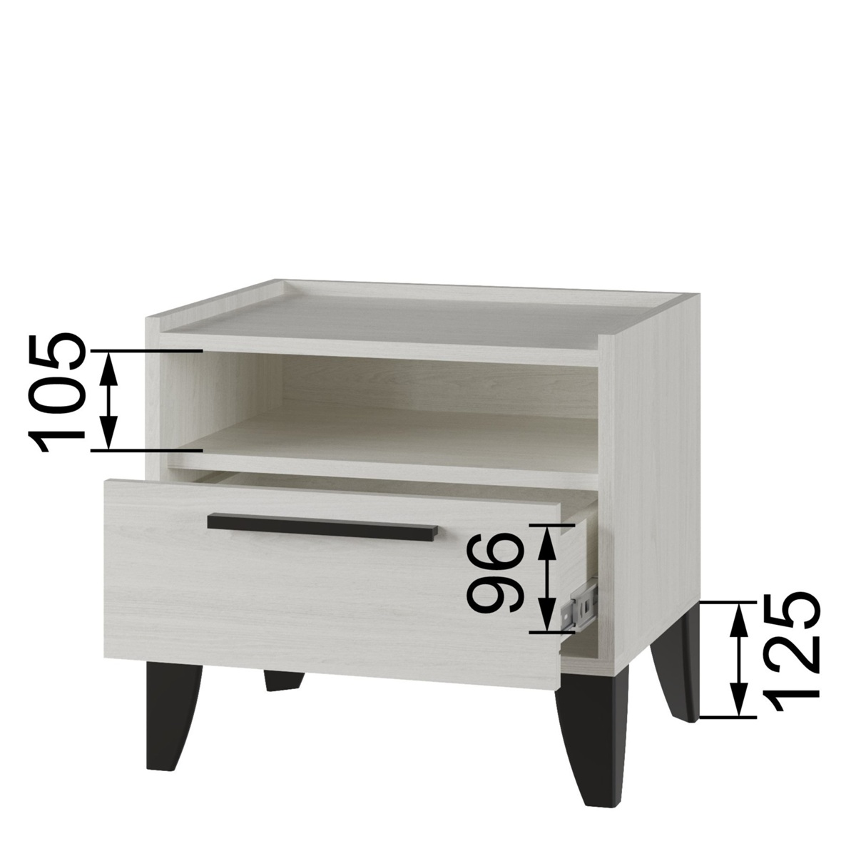 фото тумба прикроватная мт-20 модена