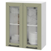 Шкаф верхний 2-х дв. со стеклом ШВС Кёлн