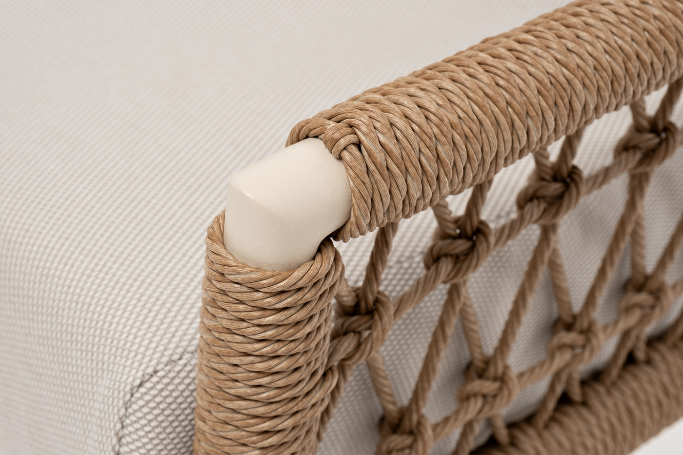 фото "венеция" лаунж-зона из искусственного ротанга, цвет соломенный