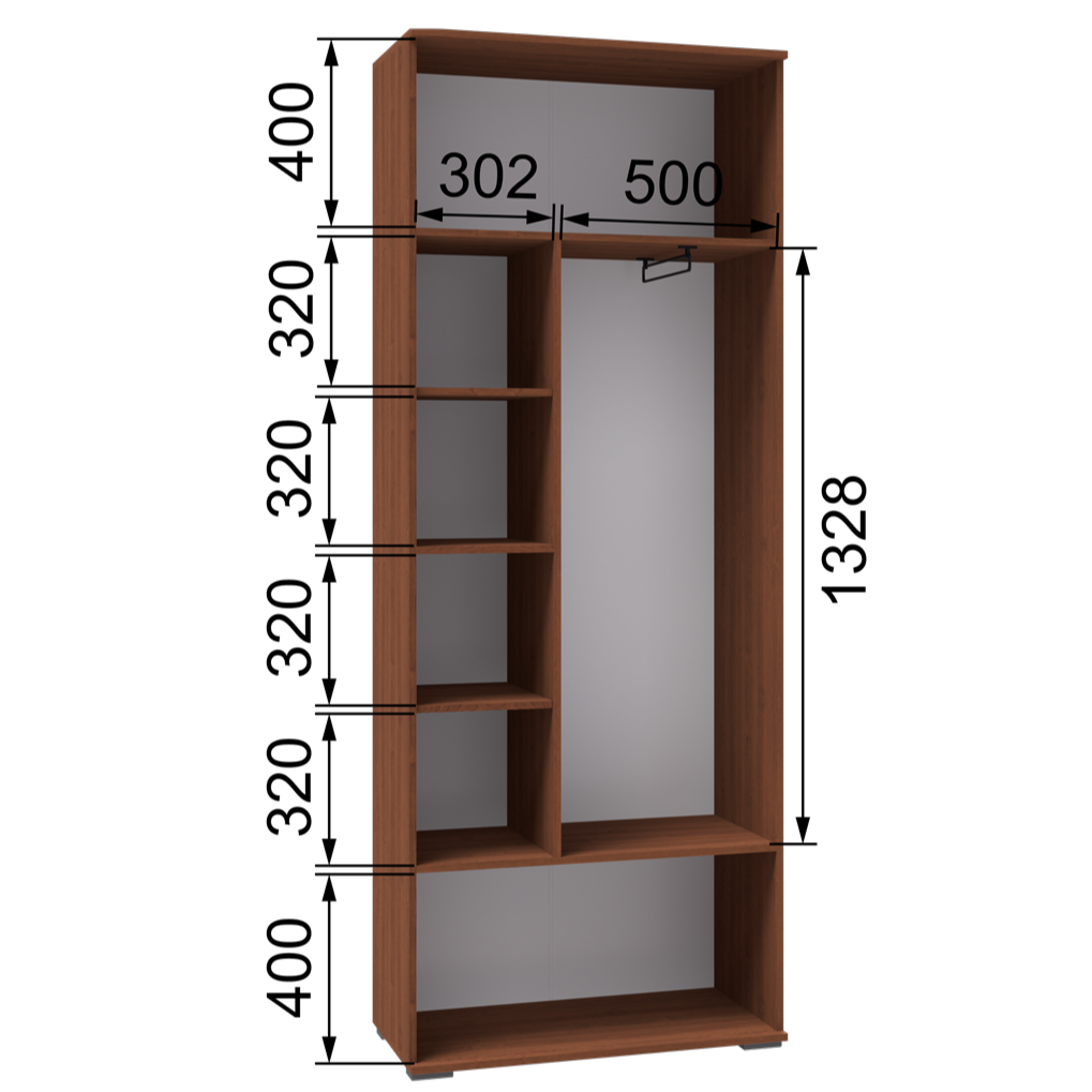 Шкаф 2-х дв. РШ-5 Ричард 