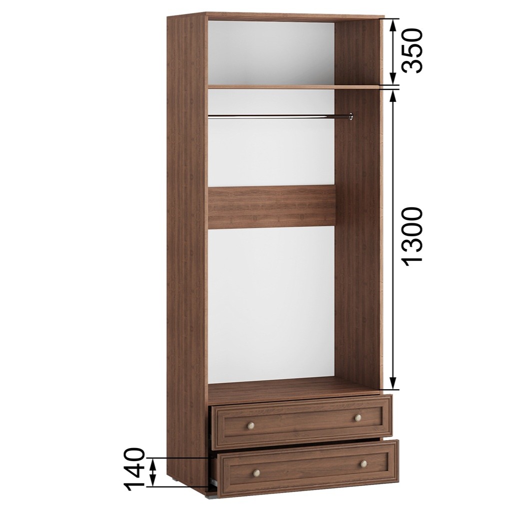 фото шкаф 2-х ств. с зеркалом рш-24 ричард