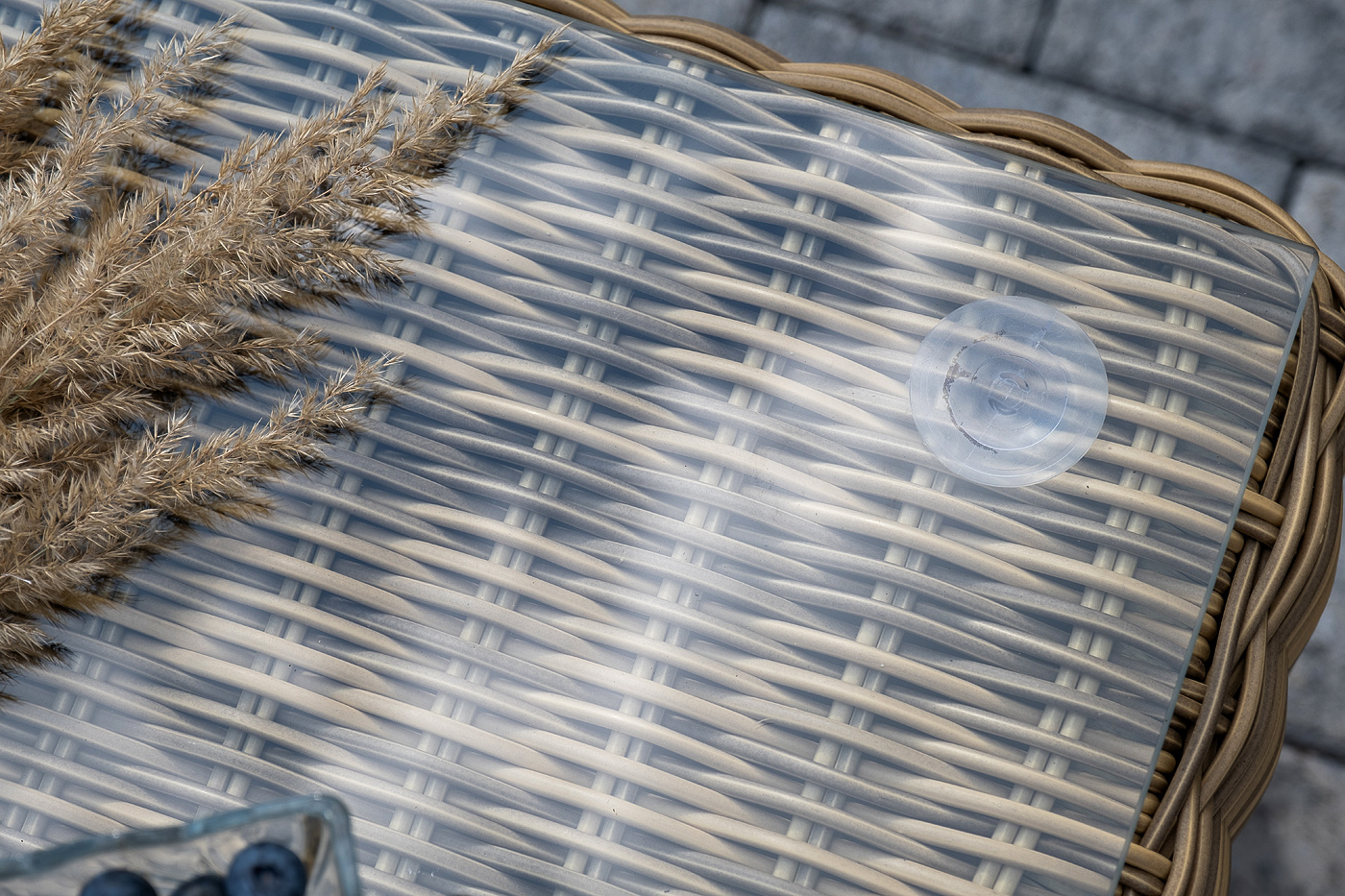 фото "боно" лаунж-зона из искусственного ротанга, цвет соломенный