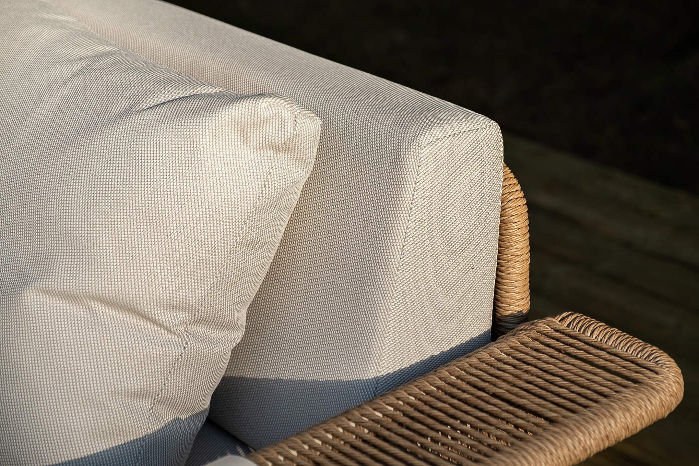 фото "мальдивы" лаунж-зона из искусственного ротанга, цвет соломенный (к)