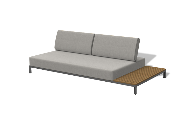 фото "амальфия" трансформирующаяся лаунж-зона из алюминия, цвет графит (к)