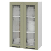 Шкаф верхний 2-х дв. со стеклом ШВС (Премьер) Кёлн