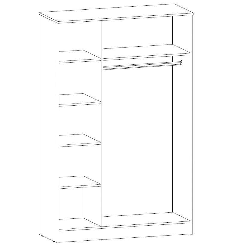 Шкаф 3-х ств. Аврора 