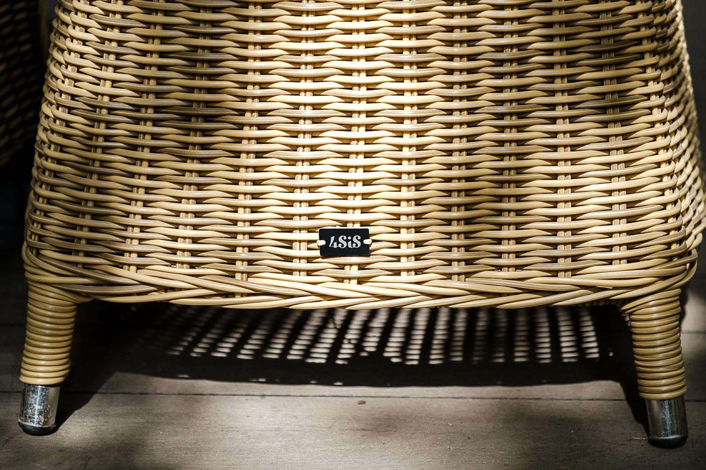 фото "равенна" плетеное кресло из искусственного ротанга, цвет соломенный