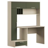 Стол письменный 03.243 Лайт (Сатин/Дымчатый зеленый)