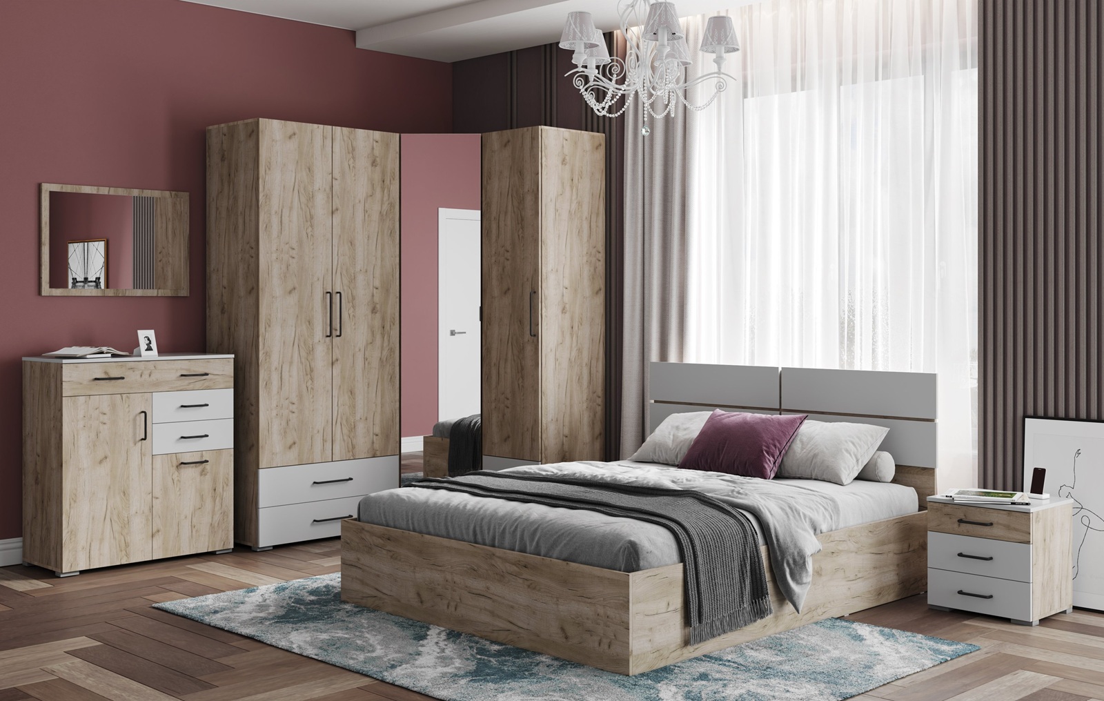 фото шкаф 3-х ств. теана