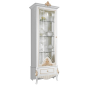 Шкаф с витриной 1 дв. Стелла