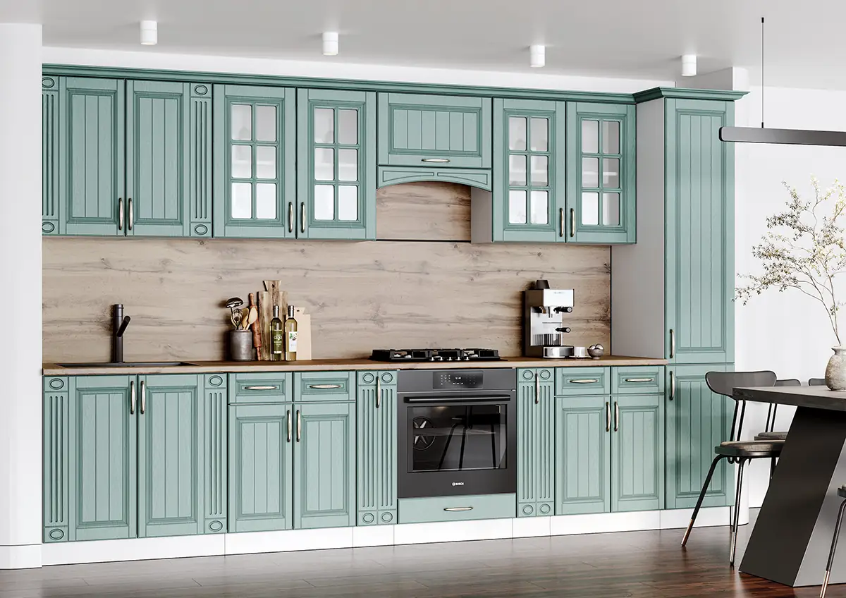 фото шкаф 2-х дв. со стеклом швс лондон