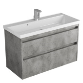 Тумба с 2-мя ящ. и раковиной под умывальник Muskat 100 