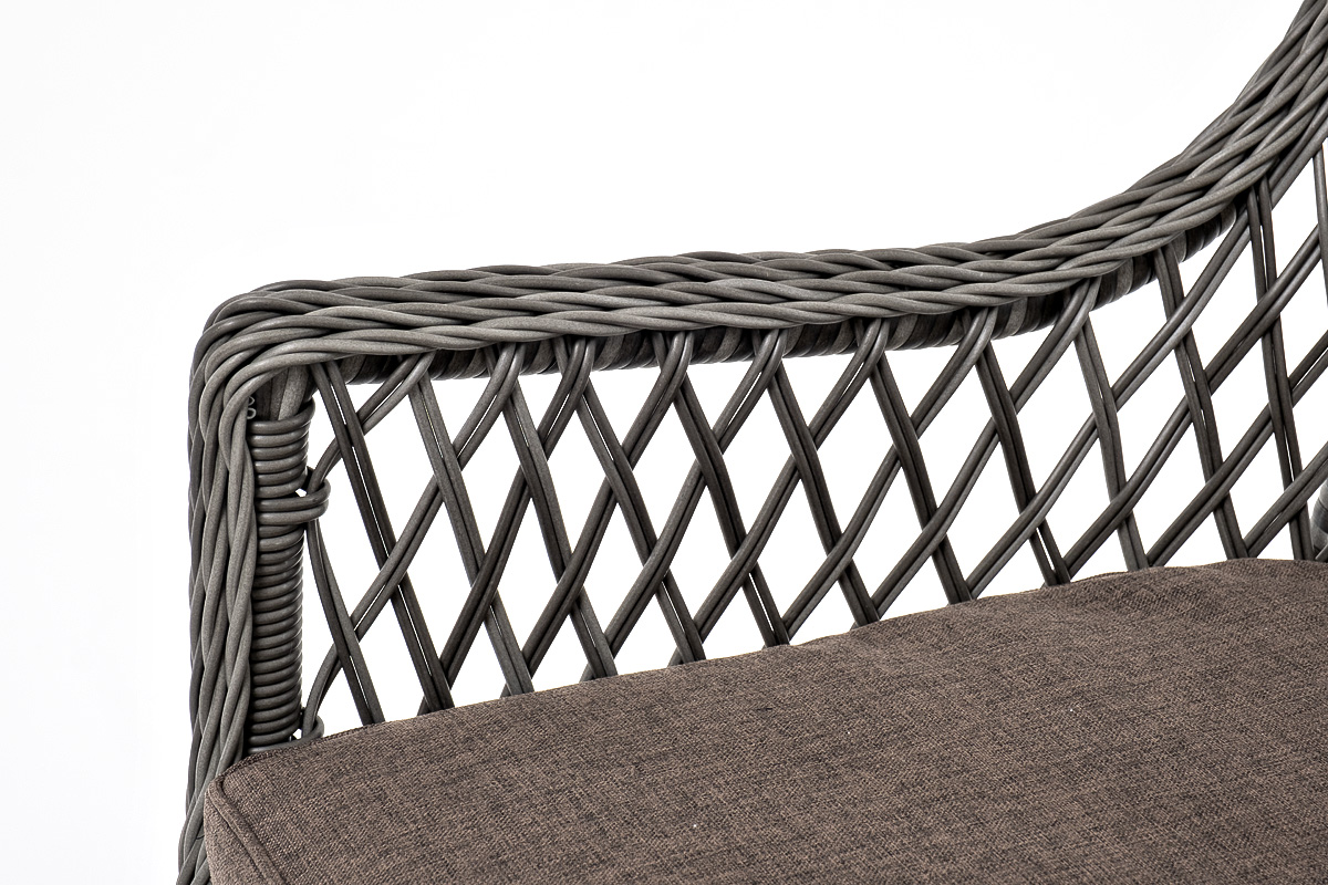 фото "эспрессо–80 l" обеденная группа плетеная, цвет графит