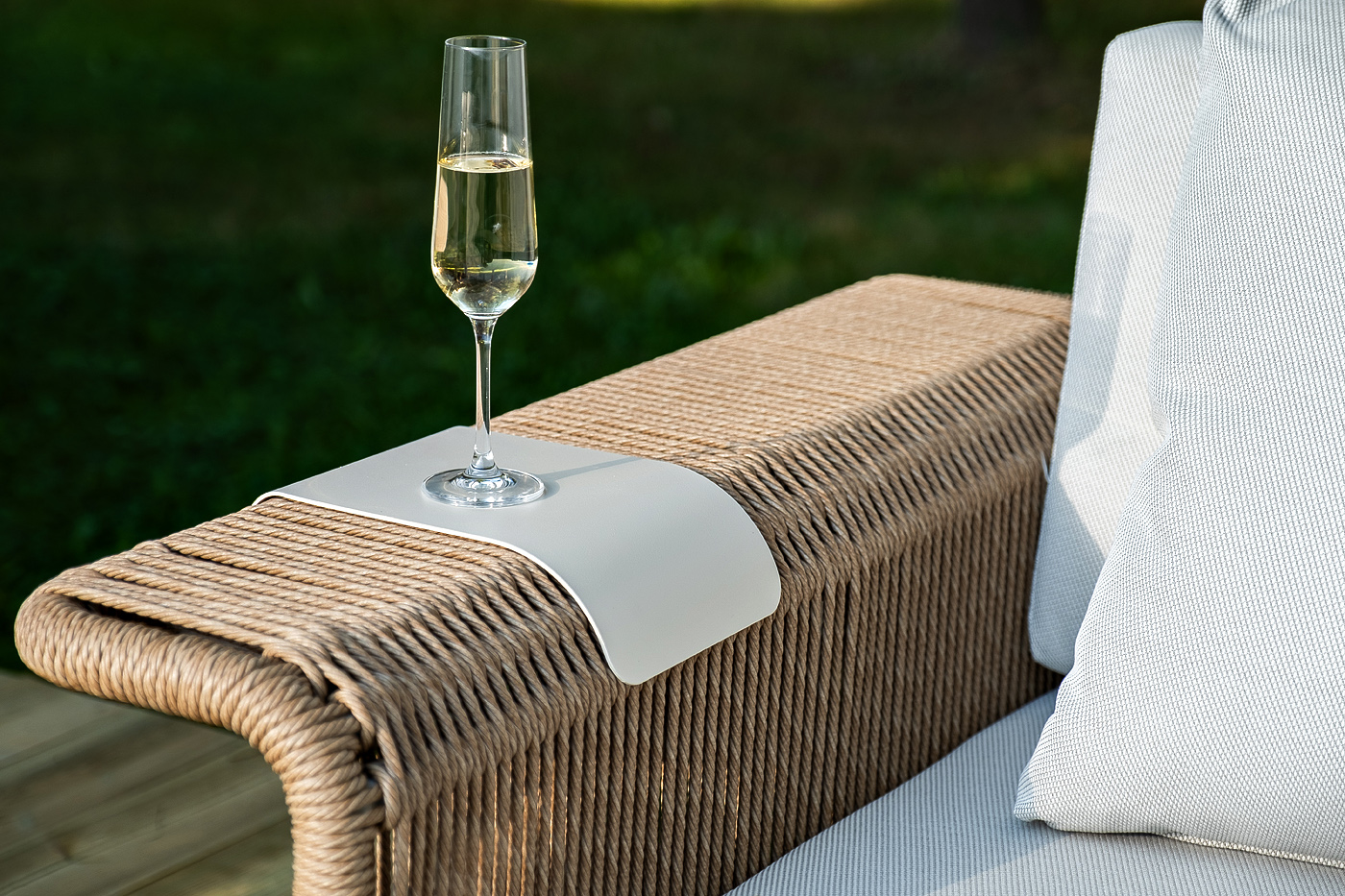 фото "мальдивы" лаунж-зона из искусственного ротанга, цвет соломенный (к)