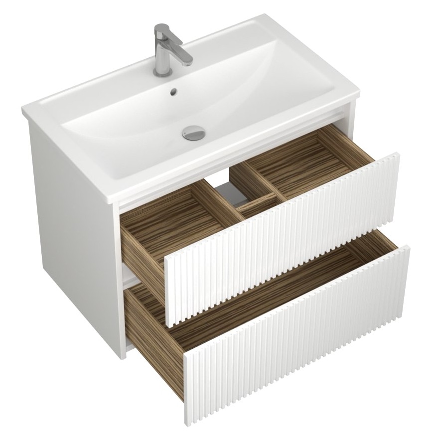 Тумба с 2-мя ящ. и раковиной под умывальник ALTERNO 80 