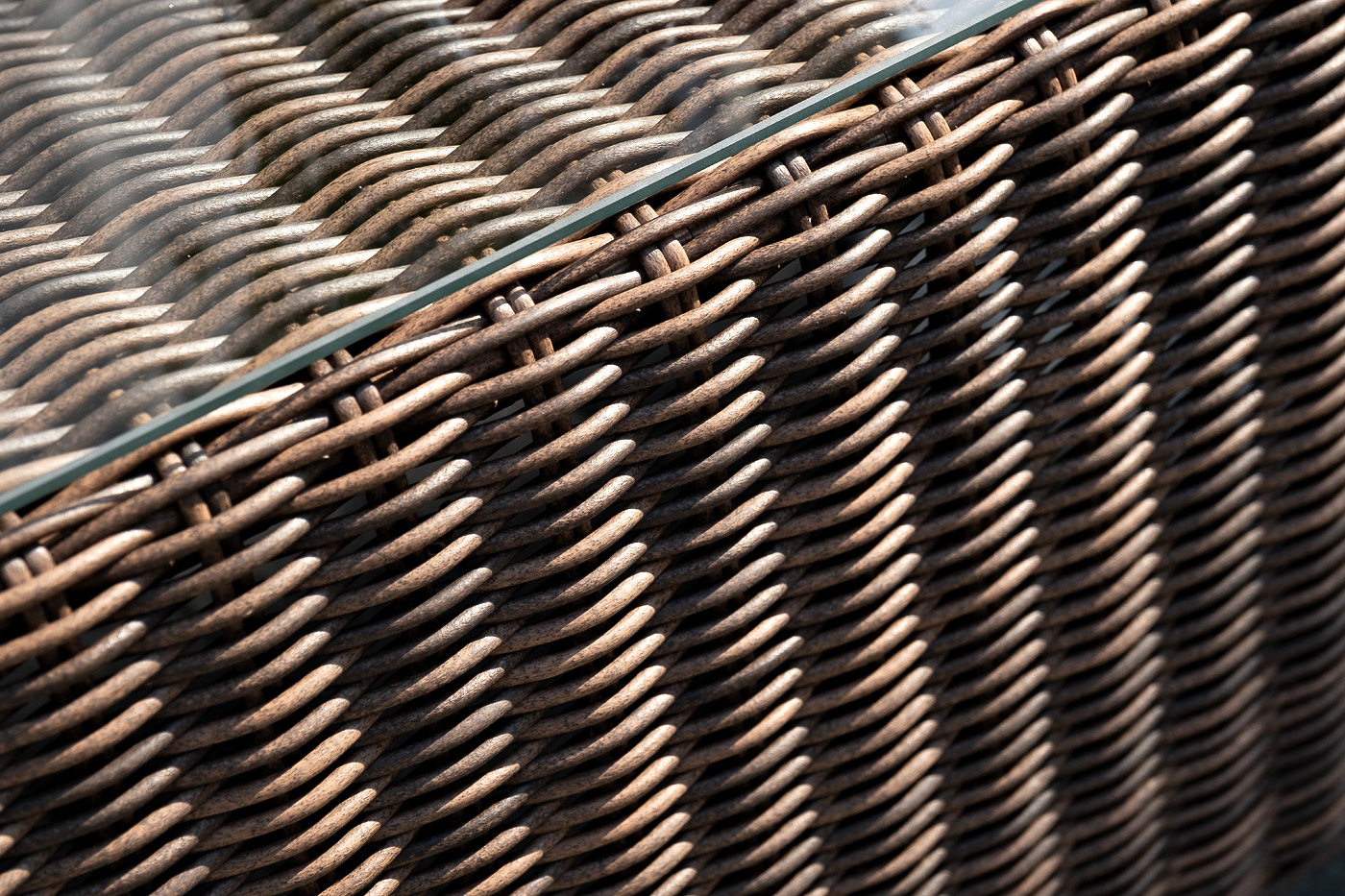 фото "капучино сингл" лаунж-зона из искусственного ротанга, цвет коричневый