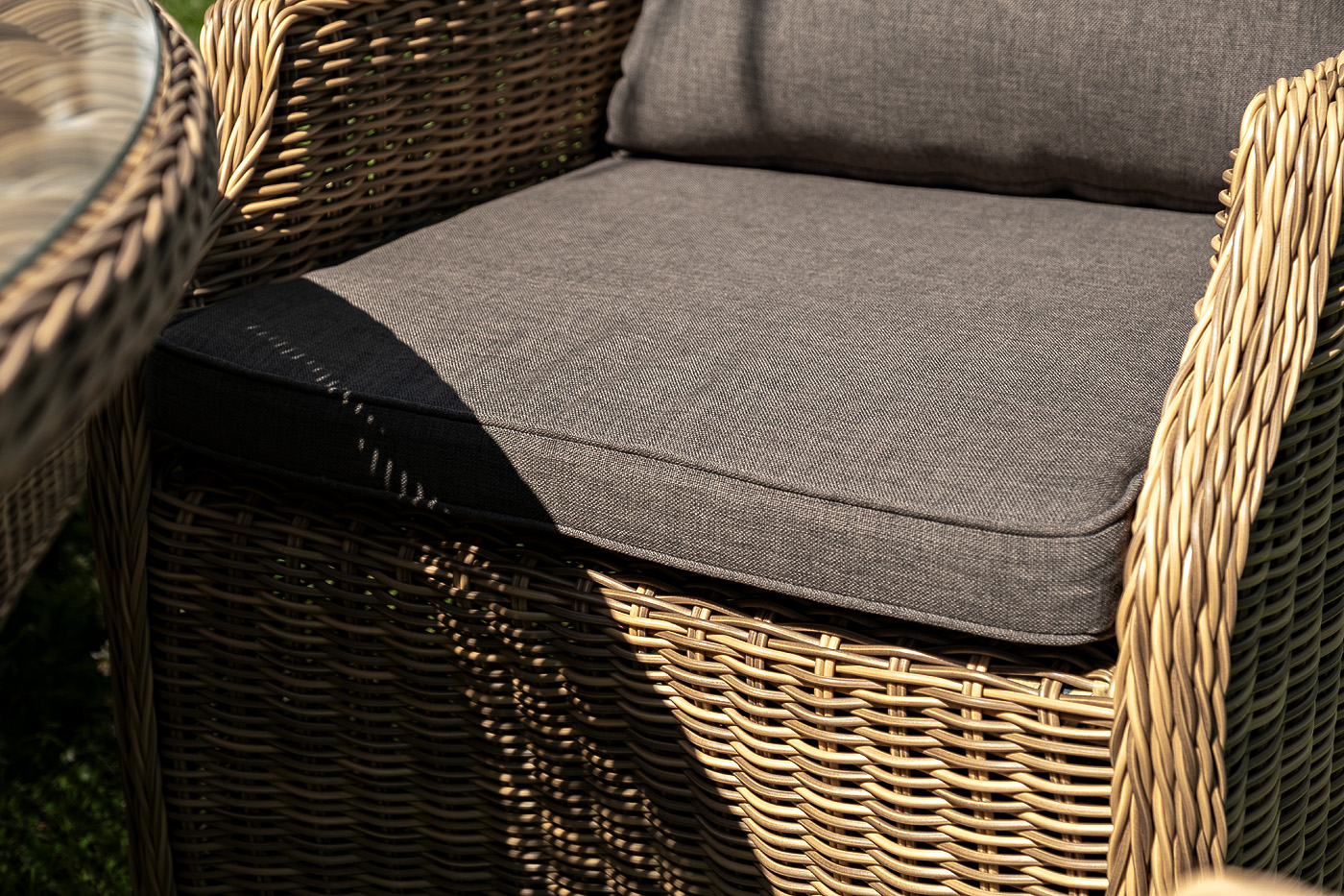 фото "эспрессо–150 n" обеденная группа плетеная, цвет соломенный