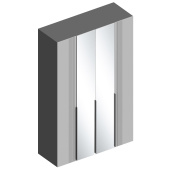 Шкаф 4-ств. с с зеркалом Вита 