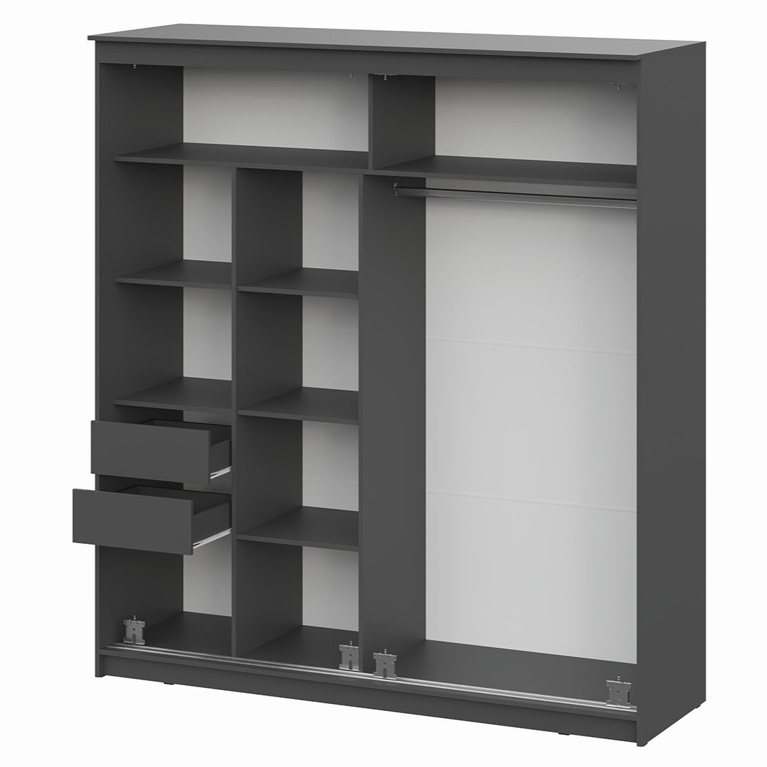 фото шкаф-купе №25 (2,0 м) блэк лайт sv-мебель