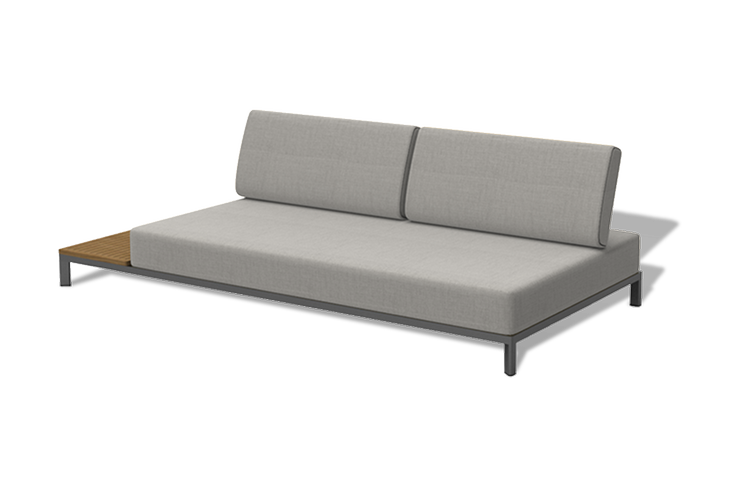 фото "амальфия" трансформирующаяся лаунж-зона из алюминия, цвет графит