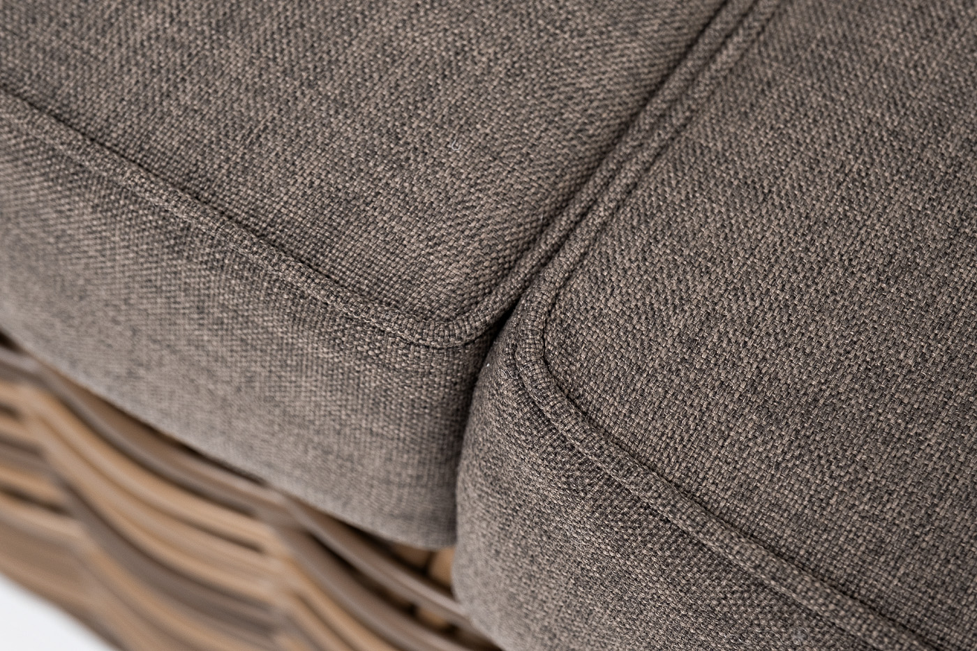 фото "палермо" диван из искусственного ротанга трехместный, цвет соломенный