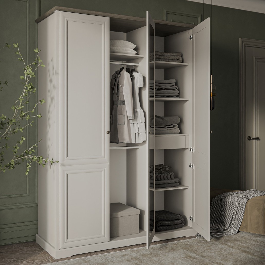 фото шкаф 3-х дв. с зеркалом 3dg z toscana new