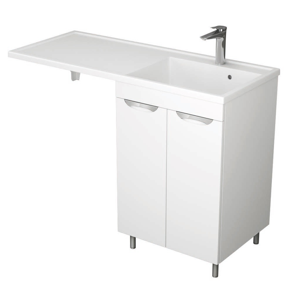 фото тумба 2-х дв. с раковиной под стиральную машину магра 55