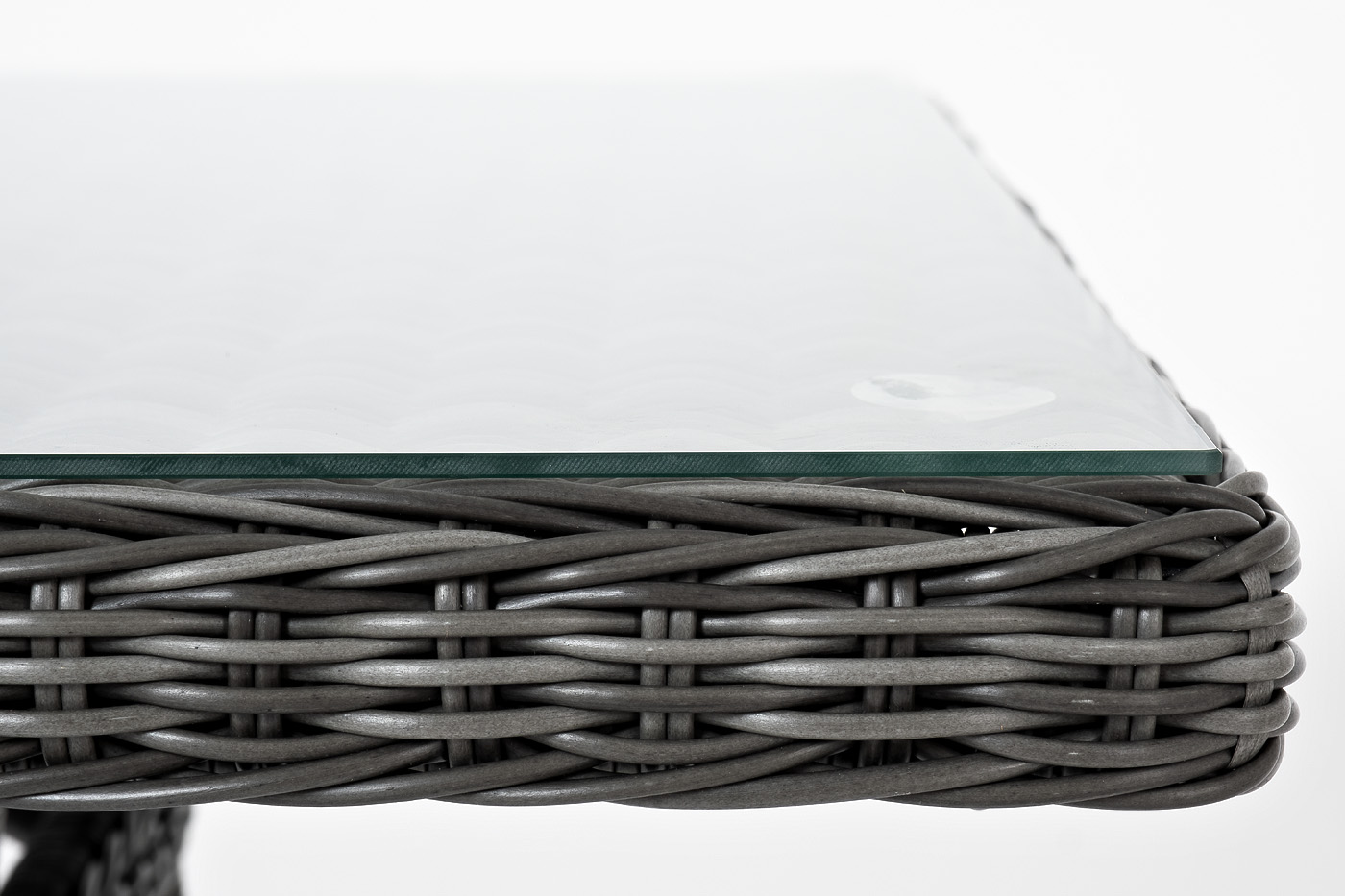 фото "латте" плетеный стол из искусственного ротанга 200х90см, цвет графит