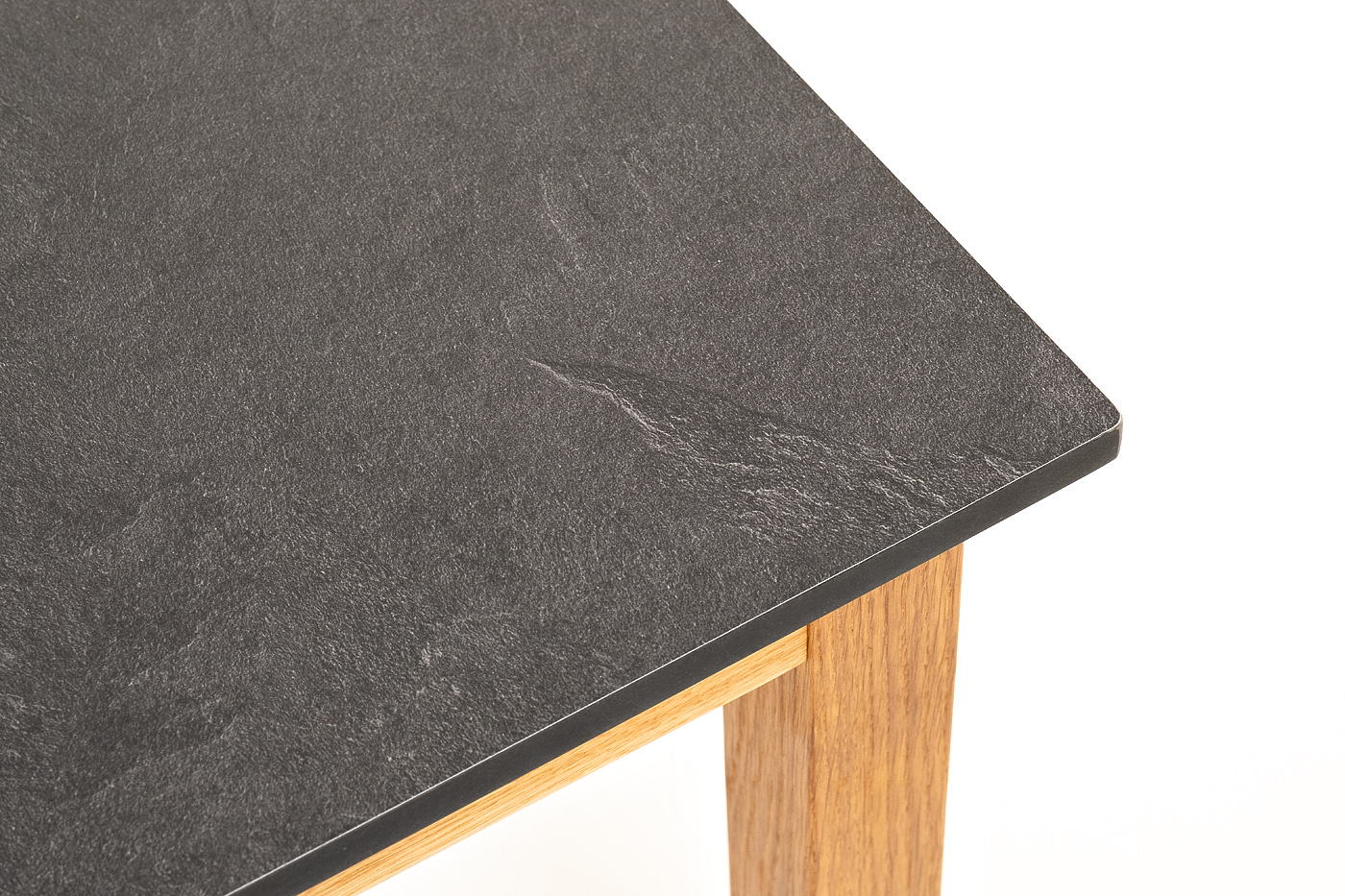 фото "канны" журнальный столик из hpl 90х60, h40, основание дуб, цвет столешницы "серый гранит"