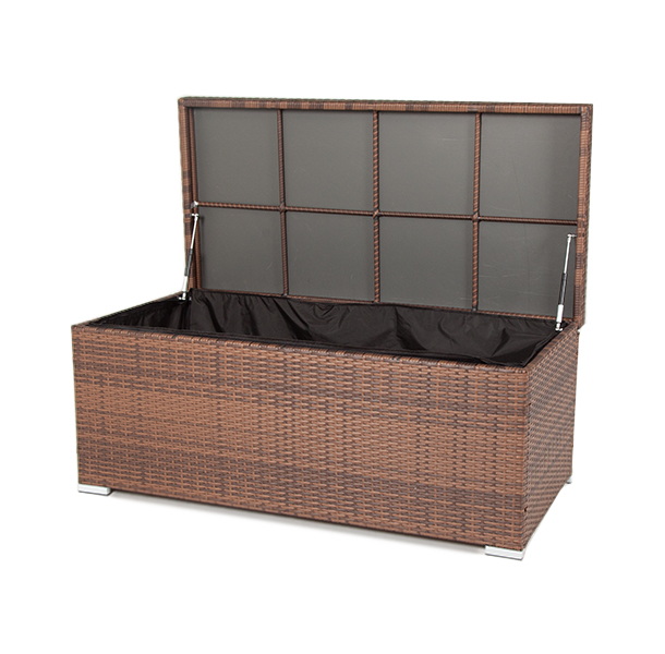 фото "порту" сундук водонепроницаемый из искусственного ротанга, цвет коричневый