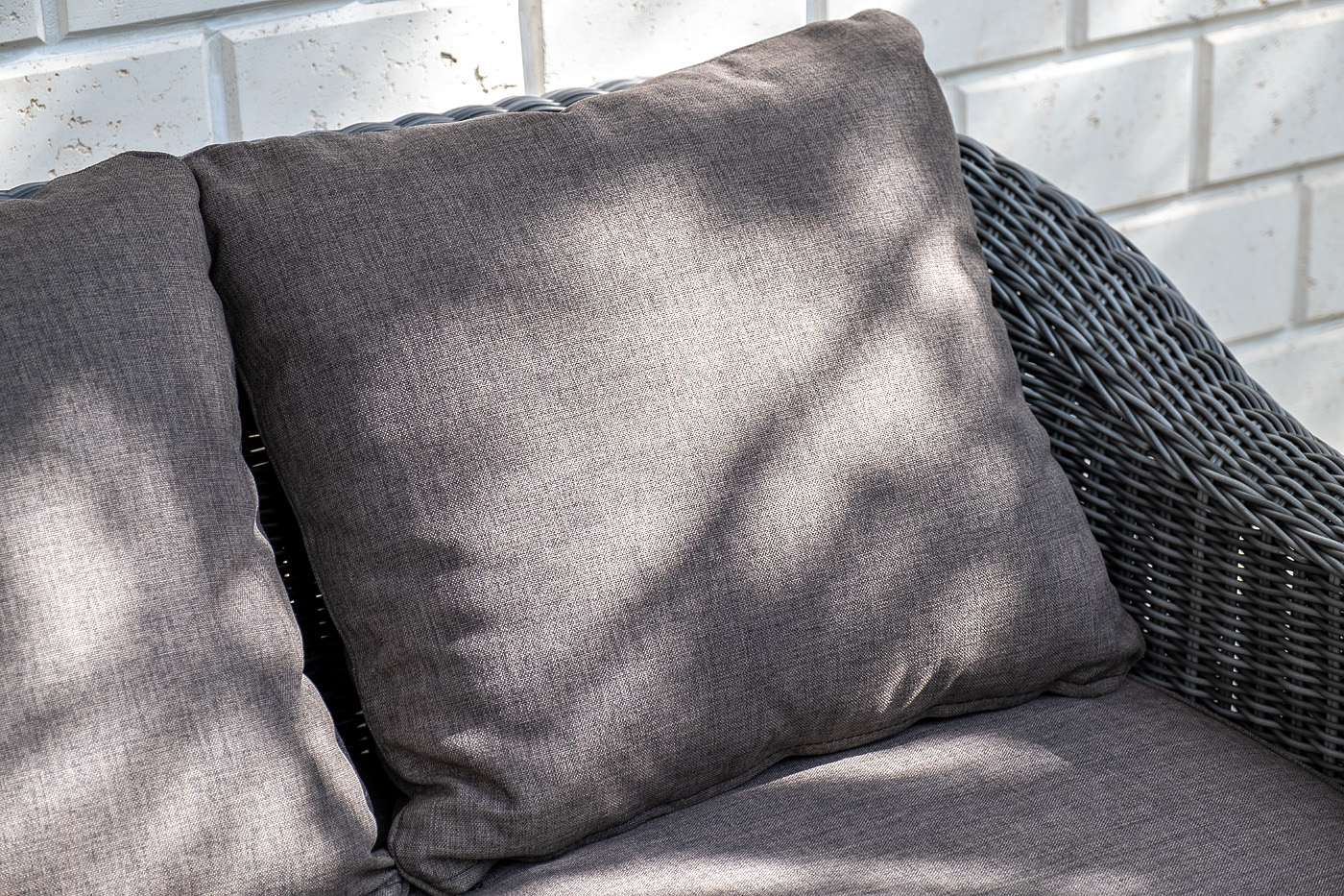 фото "кон панна" лаунж-зона из искусственного ротанга, цвет графит